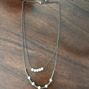 Double-tier Rhinestone Necklace